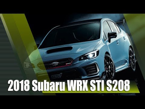 2018 Subaru WRX STI S208 Limited Edition JDM Only