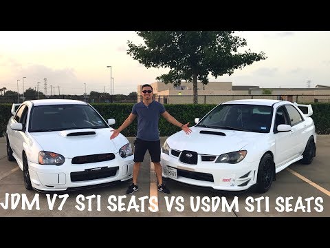 JDM V7 STI SEATS vs USDM STI SEATS