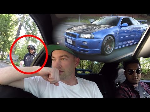Pulled over Driving my friend's R34 - Nissan Skyline GTR In The USA